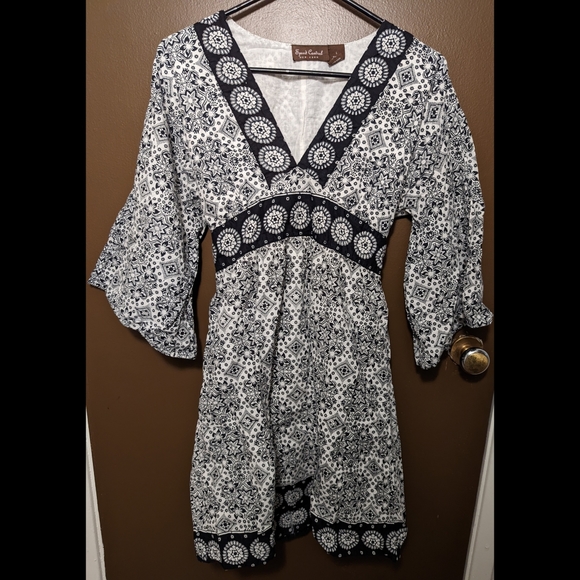 Vintage Speed Control Dramatic Sleeve Dress - Picture 1 of 3